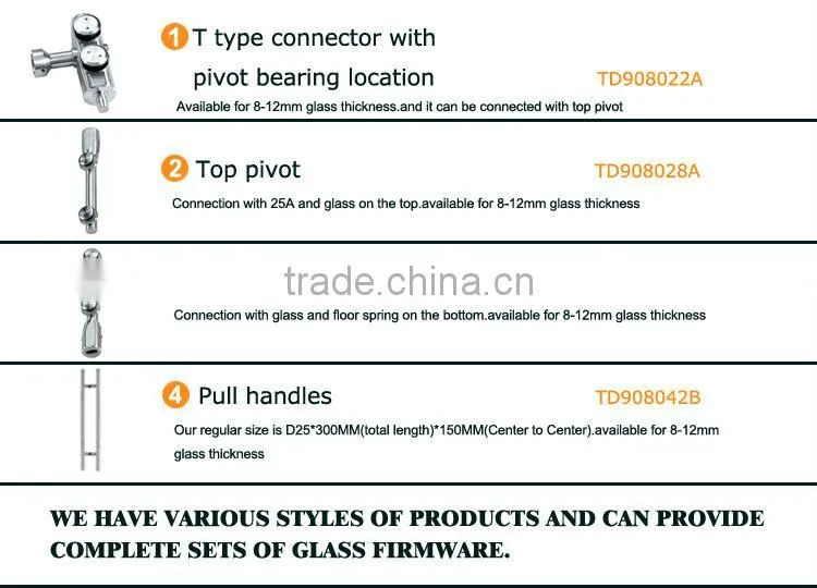 Supply OEM & ODM wooden packaging glass shower door hinge
