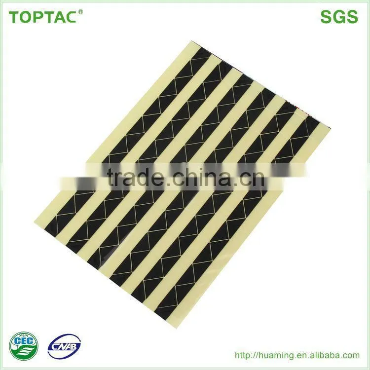 Fashion Photo Corner Sticker, Black Color Label