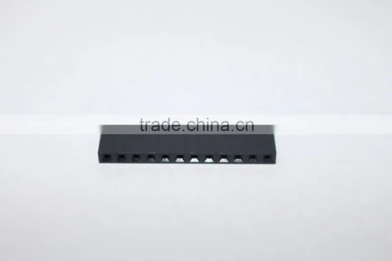2.54mm single row straight Female header 12 pin