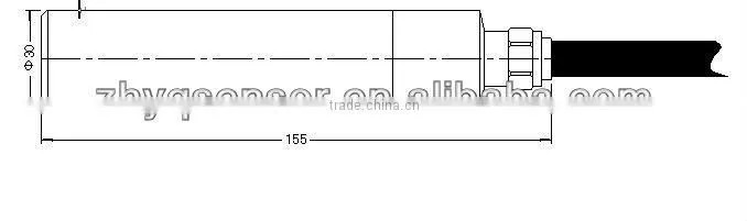 PT124B-224 PTFE corrosive liquid level transmitter