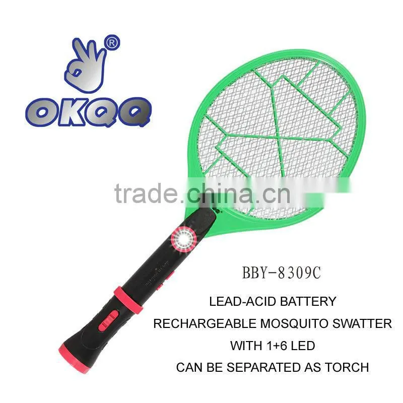 BBY-8309G LED TORCH ELECTRUC MOSQUITO SWATTER BAT ZAPPER