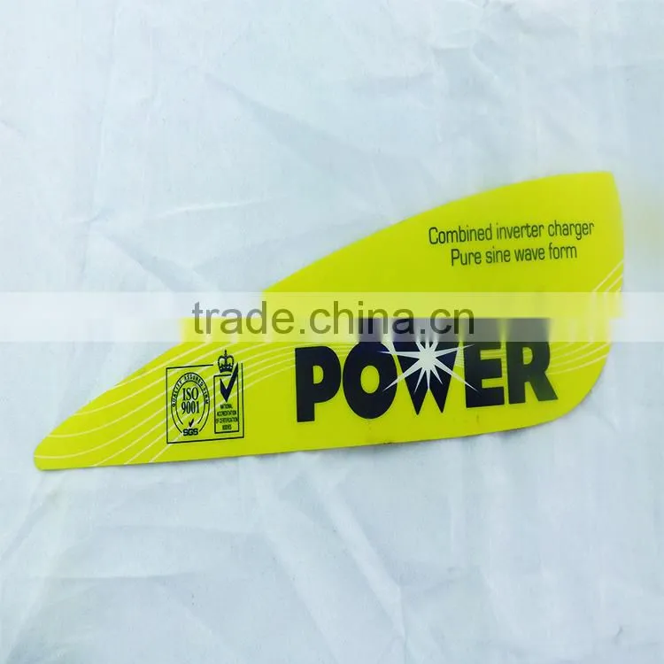 PVC nameplate