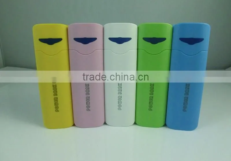 2015 Promotion Gift Square Best Quality Portable Power Bank Power Bank 2600mAh