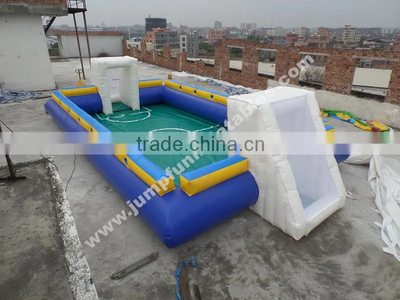 Inflatable Human Bobyfoot Field/Water soap football pitch sealed type