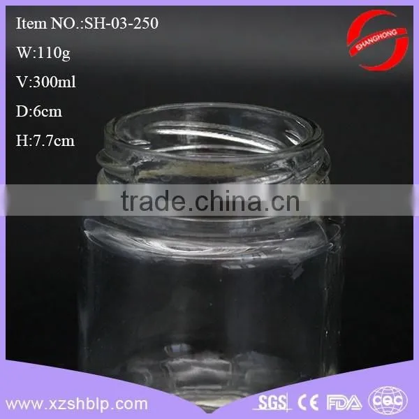 300ml glass honey/jam jar wholesale