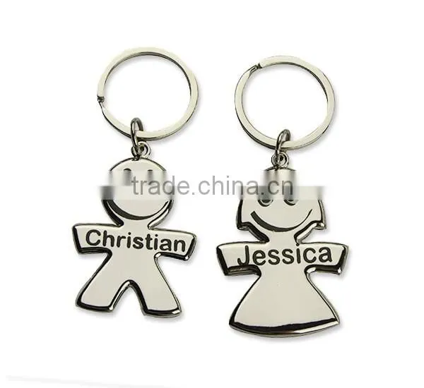 MECY LIFE high polished personalized fashion train shaped custom keychain