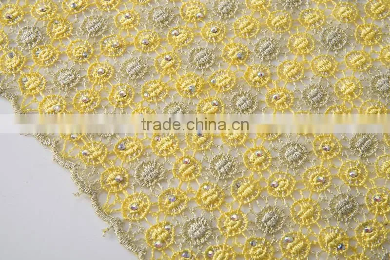 Professional Cotton Polyester Eyelet Embroidery Lace Fabric French Wedding Dress Lace African Net Lace Fabrics Chemical Lace
