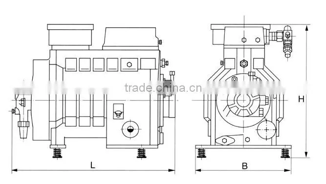 Semi-hermetic DWM Copeland Compressor D2DD-50X