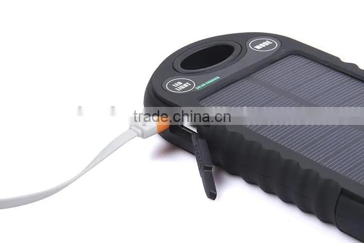 Stylish solar battery design Solar Mobile Charger,1.2w Solar Charger Power Bank