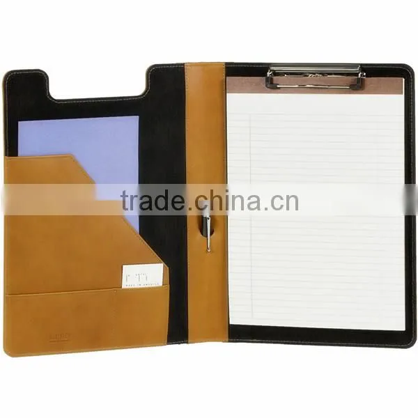 PU leather zippered business portfolio case