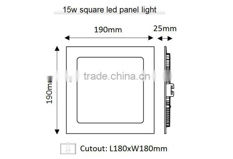 LED commercial lighting / Ultra thin led light panel / LED ceiling panel light for shop