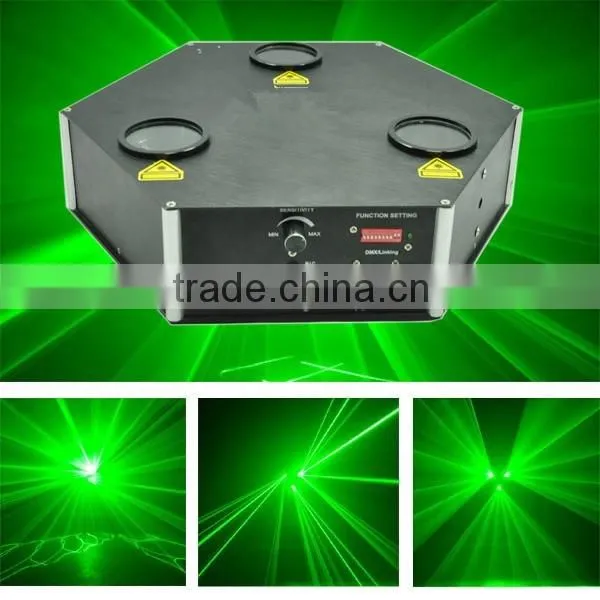Three Head Green laser DJ light