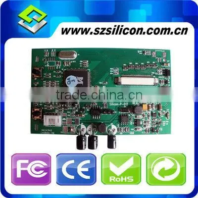 2 way CVBS 4.3 inch lcd panel with controller board