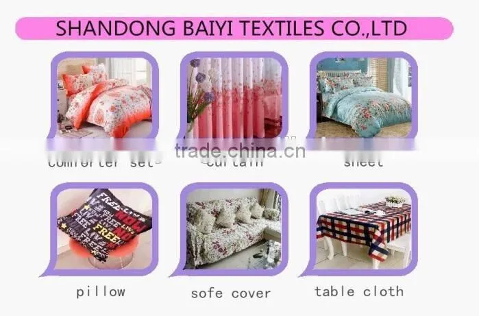 2016 top sale 100% polyester fabric home textile 3d prainting bedsheet
