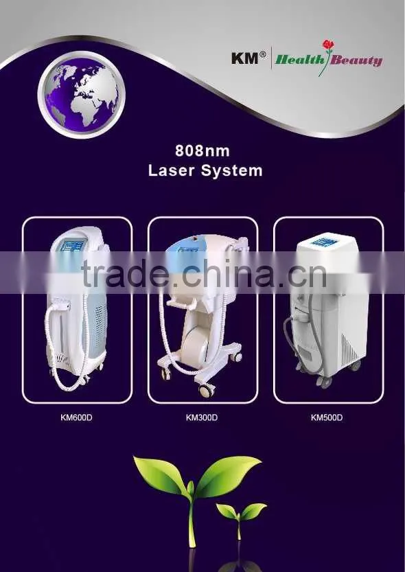 Salon home use CE approved 808nm diode laser portable for permanent hair removal