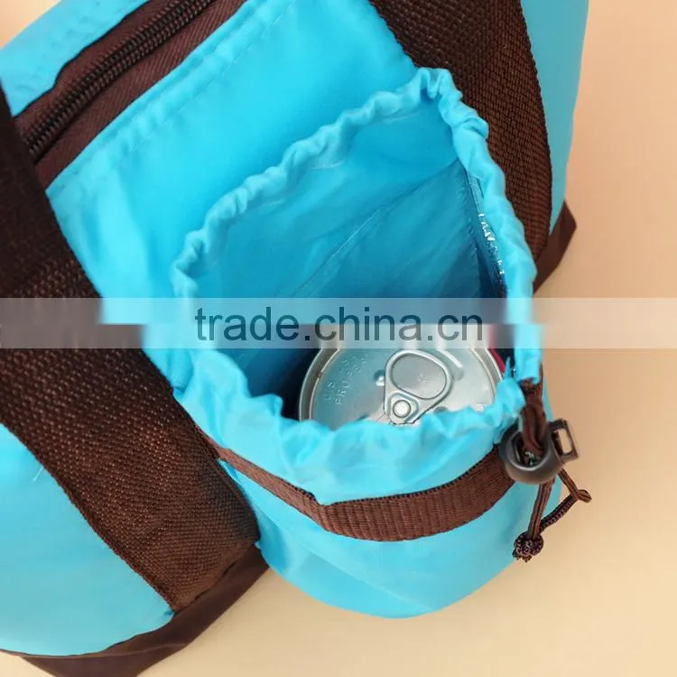 2015 new design 420D polyester PVC cooler tote lunch bag