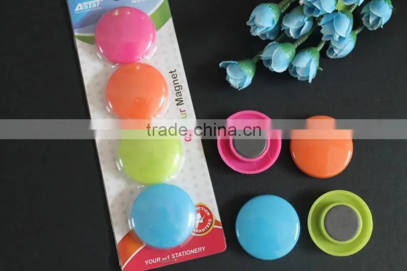 Round shape 30mm color magnet button for office, whiteboard, frige, freezer, school. Wholesale magnet button cheap sale!