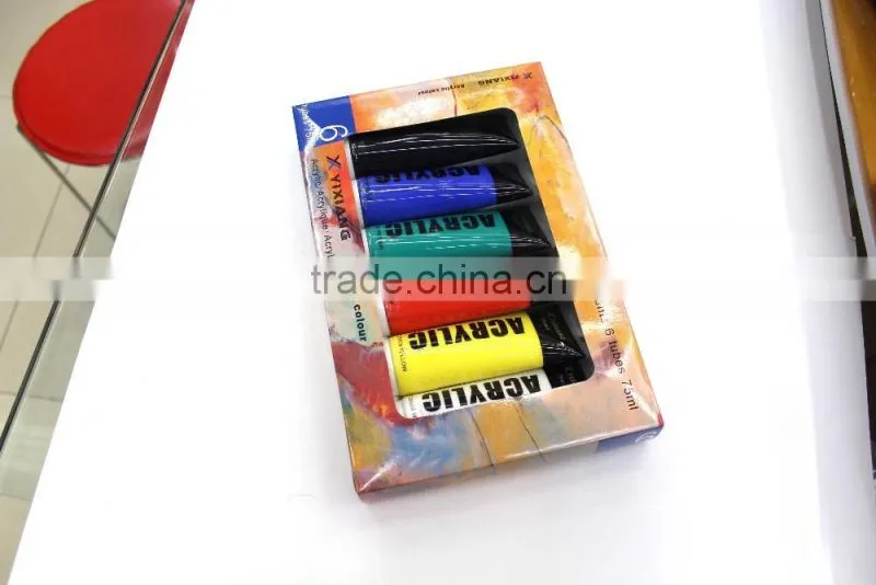 Free sample 75ml acrylic paint for painting acrylic artistic paints