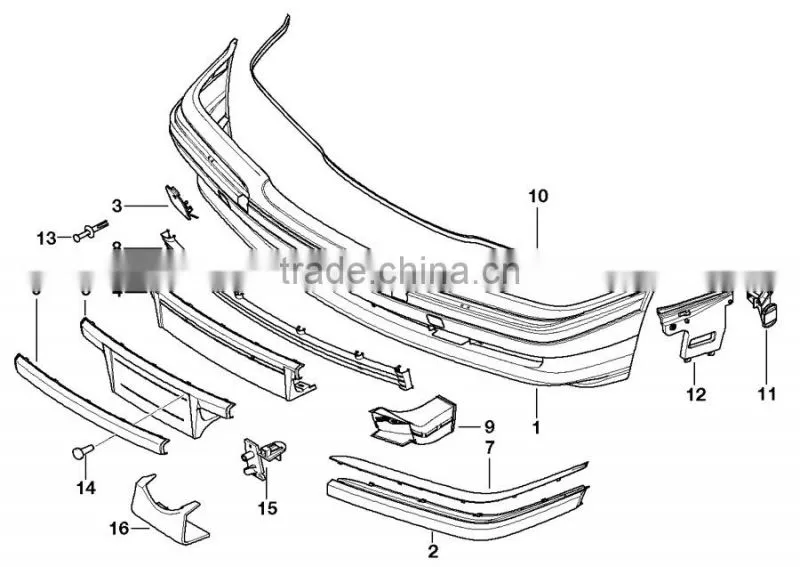 Customized Steel Bumper Auto Metal Front Bumper