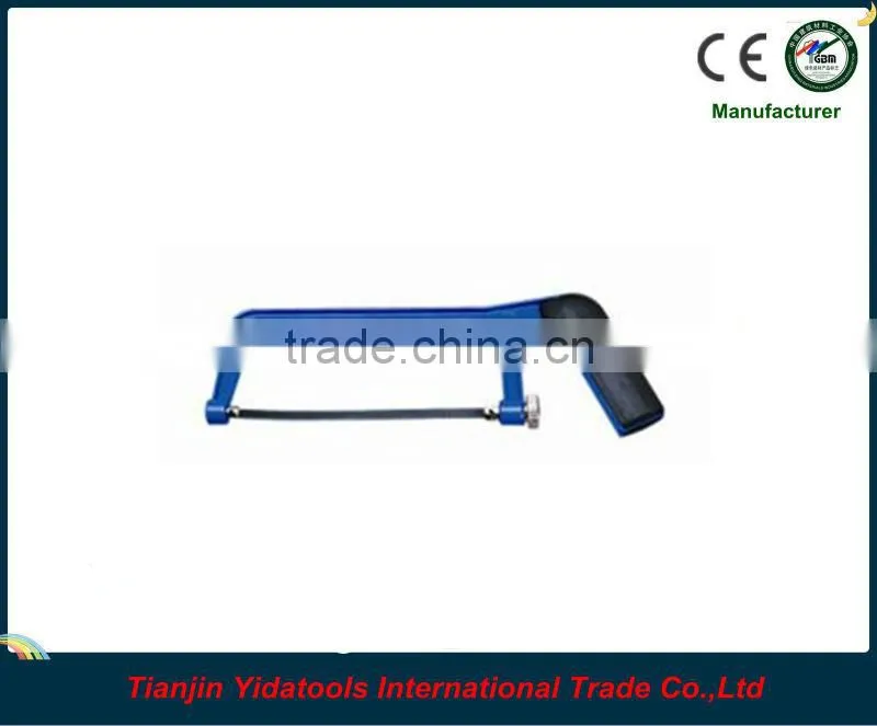 Hacksaw frame with aluminum handle