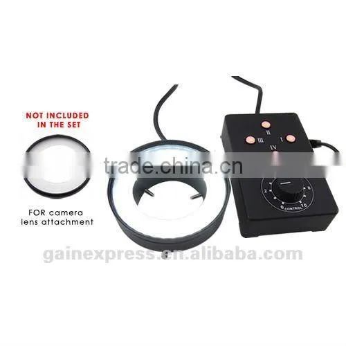 Ring Light 62mm 72 LED Microscope Camera Illuminator Flash Lens