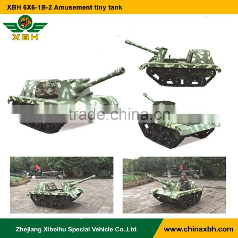 XBH 6X6-1B-2 Amusement tiny tank Track Drive Vehicle entertainment Electronic simulation tank ATV