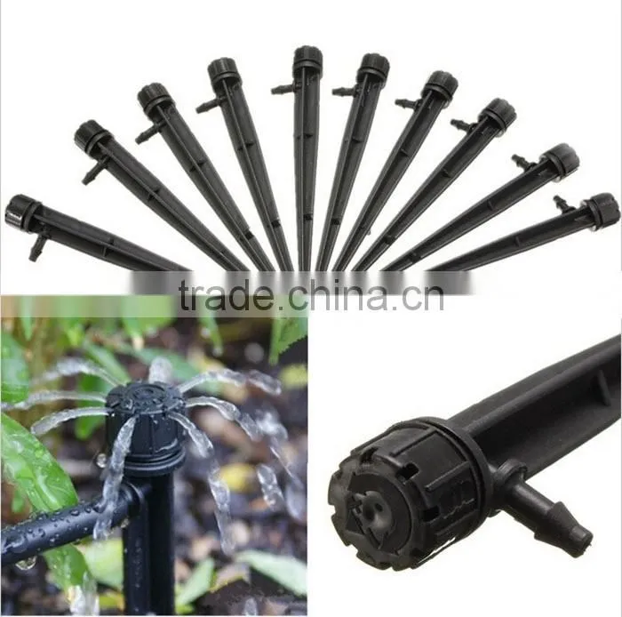 8206C garden flower irrigation tool full circle adjustable plastic drip irrigation with spike