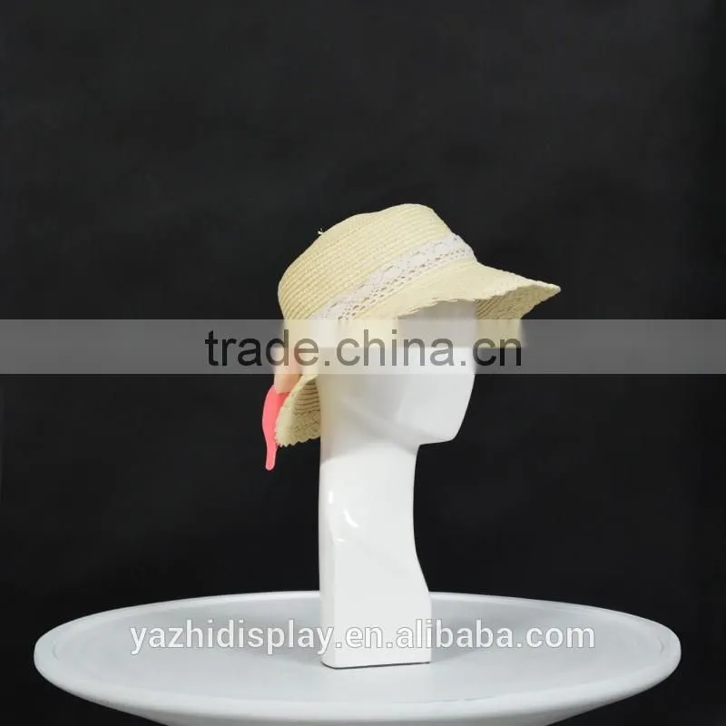 TOP TOP quanlity abstract mannequin wig head with wood base for sale