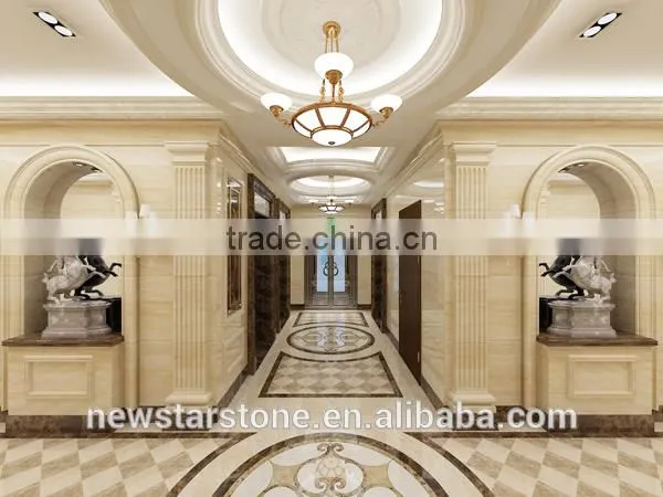 Newstar Marble Medallion Pattern Floor Tile Design Waterjet Mosaic