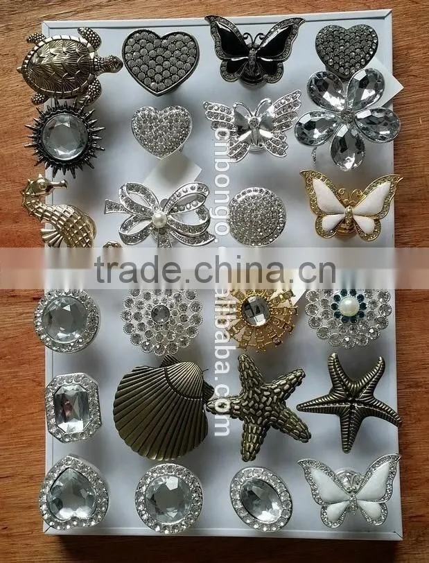 jewelled metal alloy cabinet knobs,fancy Drawer knobs