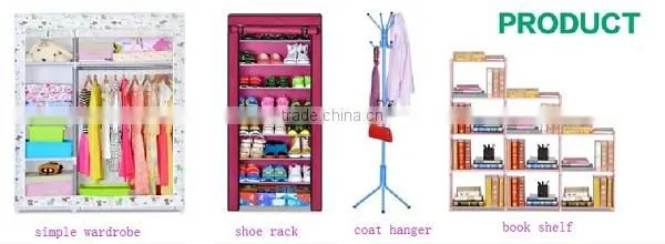 Household 6 shelf non woven folding hanging organizer