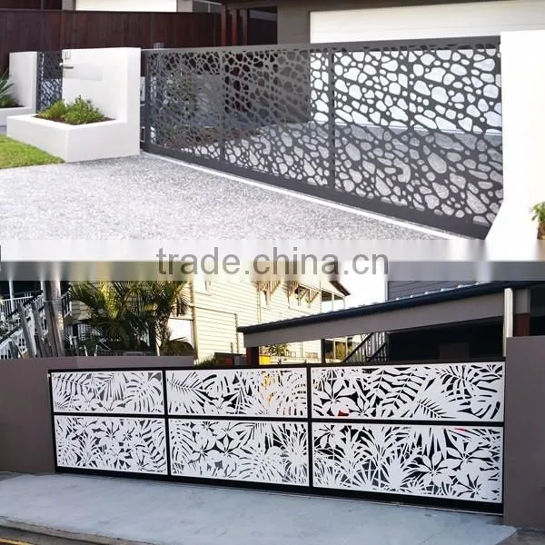 Courtyard Laser Cut Aluminum Garden Gate