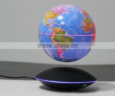 Cool Invention! Maglev Floating Global With Light Up Glow Stick