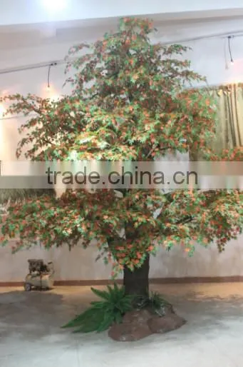 factory price hot sale fiberglass banyan tree artificial huge tree