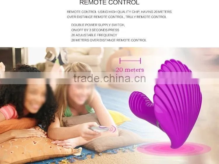 2016 Hot sale invisible shell double vibrator sex toy