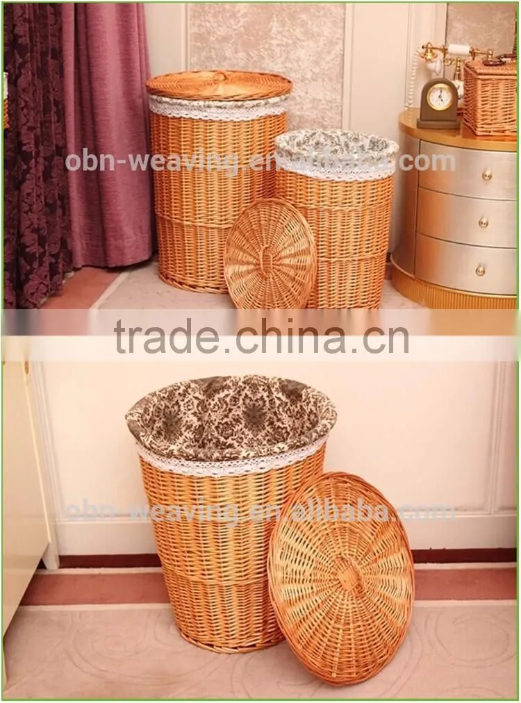 Hot sell corner novelty laundry hamper with lid