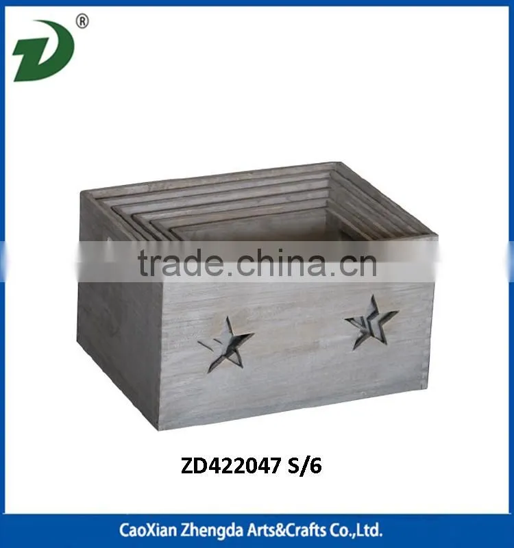 wooden crate storage box