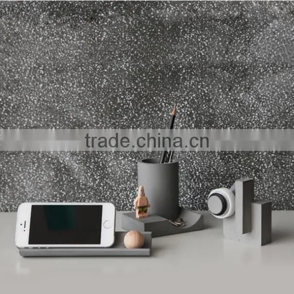 Office Organizer concrete Pencil Cup cement hole Pen Holder