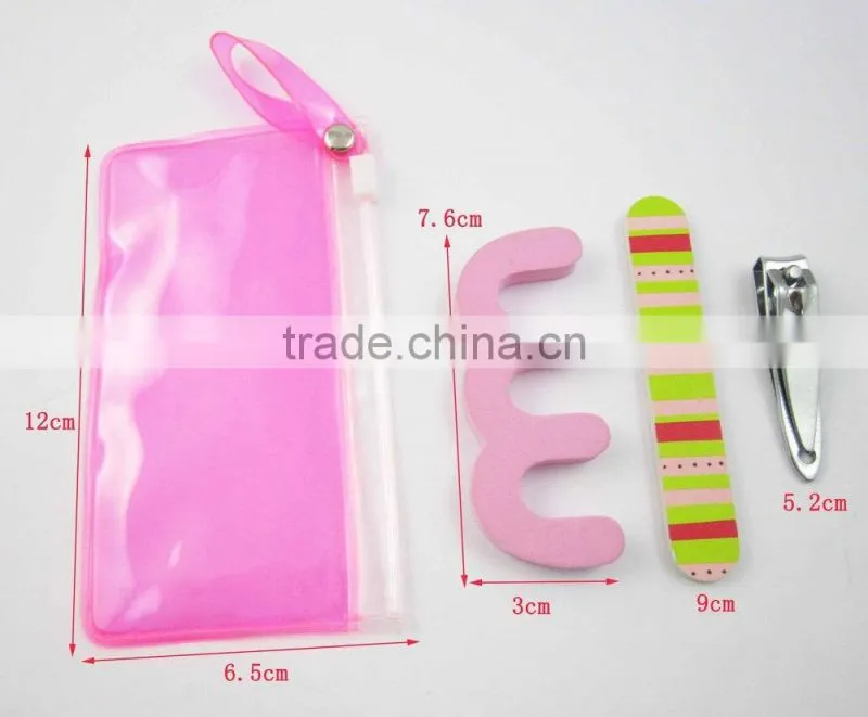 Transparent Pouch Professional Manicure Pedicure Set