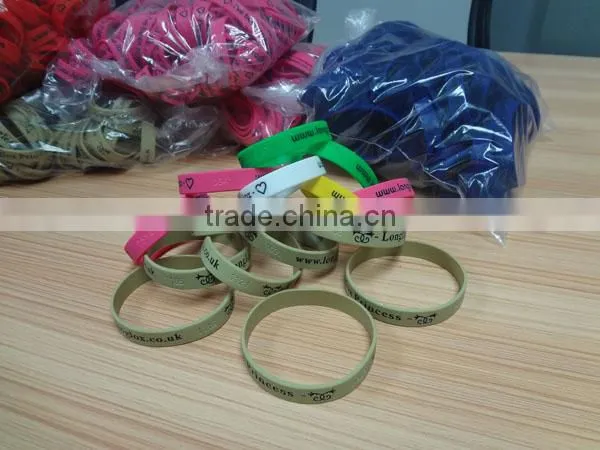 inkfilled adult bulk cheap silicone wristbands