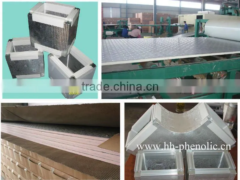 PU(Polyurethane) / PIR sandwich air duct panel for HVAC ducting work