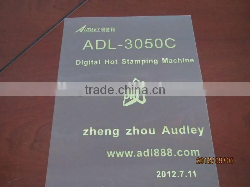 Plateless digital foil printer to print on the A4 thesis book cover -ADL-3050C