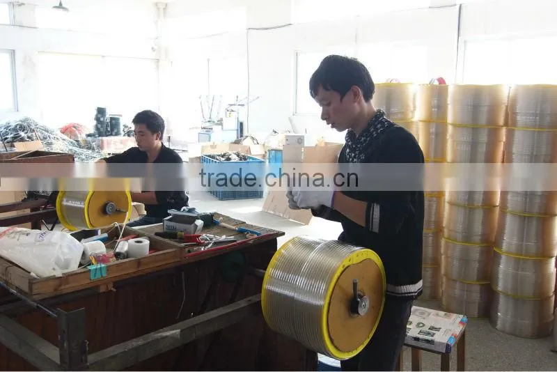Jinrui eva coiled air hose long service life white 14mm*10mm used for industry