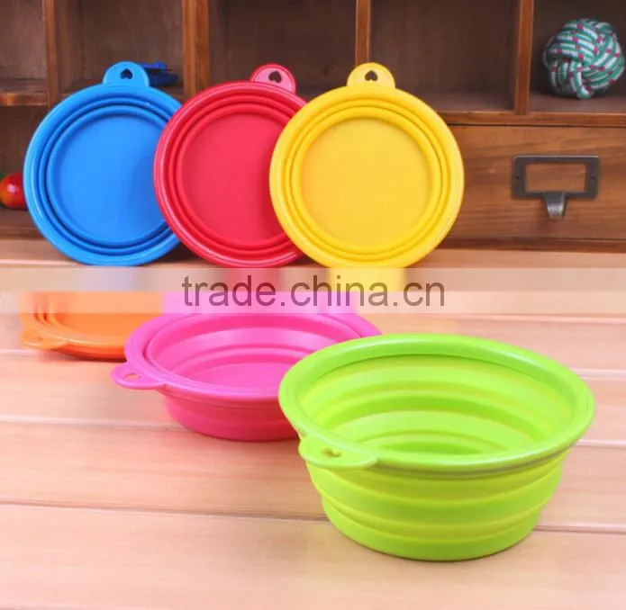 silicone plastic Pet Bowl with lid,Silicone Dog Food Bowl,silicone pet Cat feeding Bowl