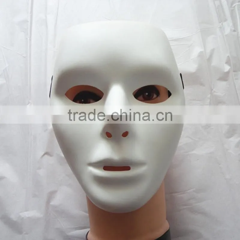 PVC Plastic Jabbawockeez Hiphop White Dance Face Mask for Dance False Face Mask
