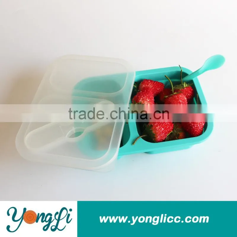 Storage Box Eco Friendly Silicone collapsible fda indian food containers