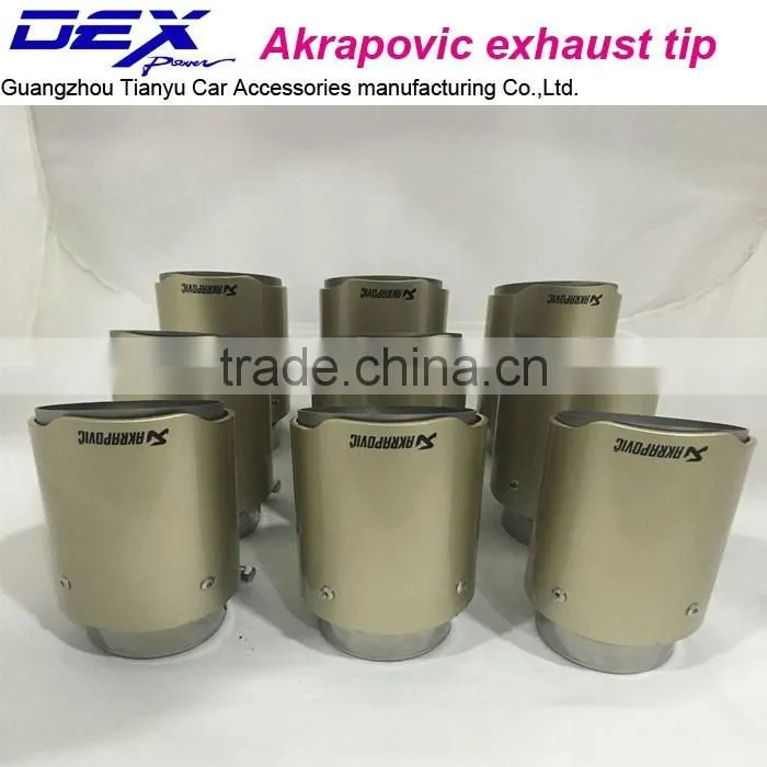 Akrapovic stainless steel exhaust tips