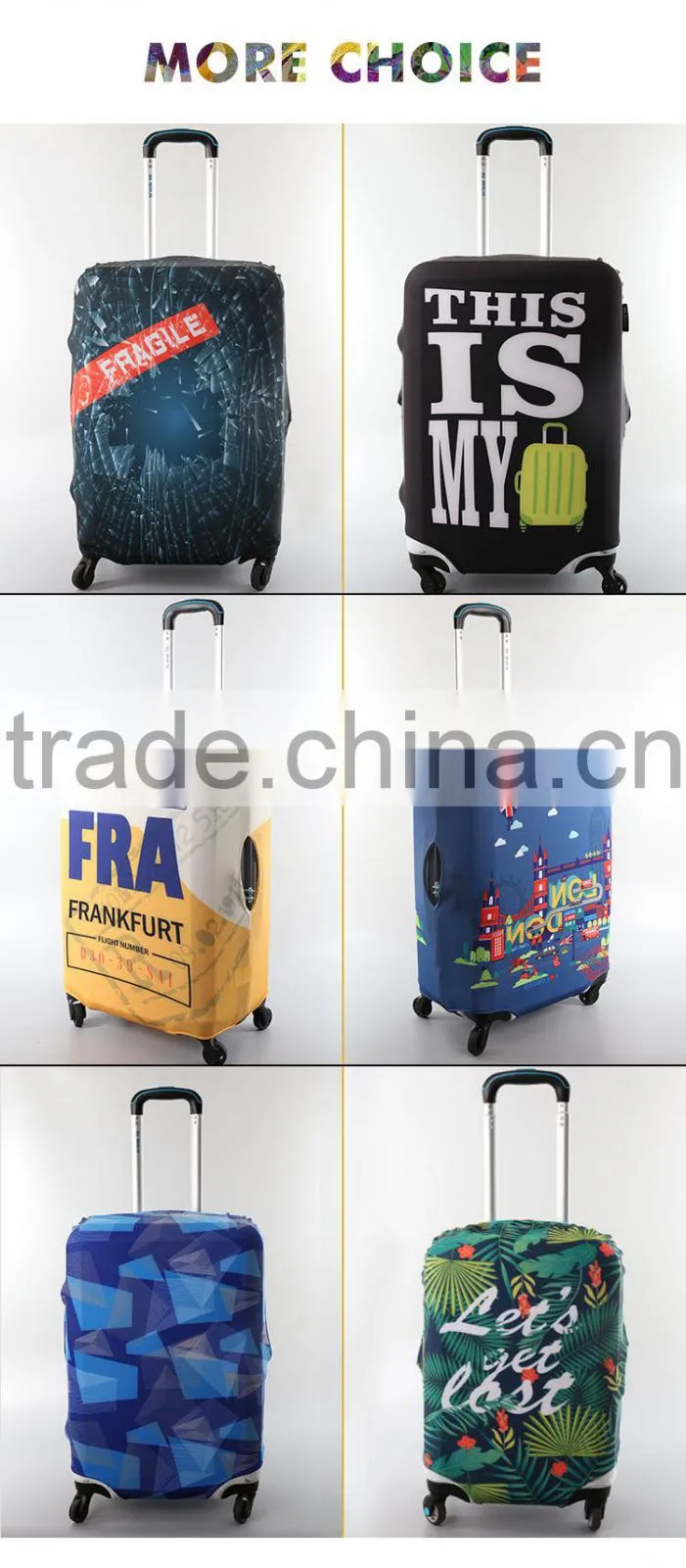 High quality suitcase luggage elastic protector cover