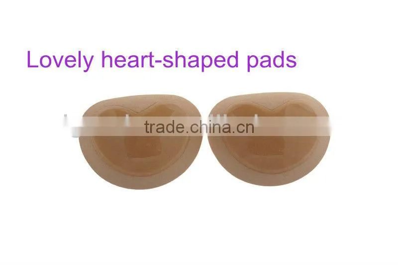 Creating more cleavage,high-grade push up magic adhesive bra pad wholesale