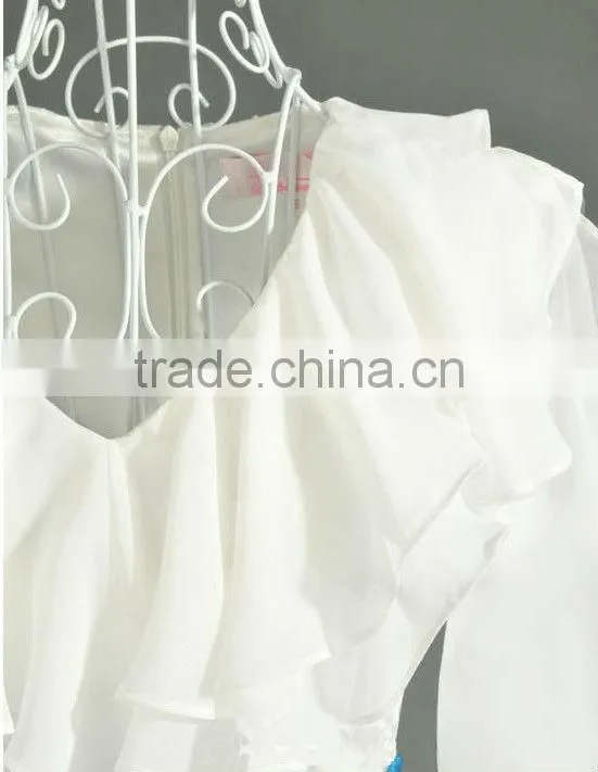 Summer Chiffon Halter Design Belt Dress for Woman